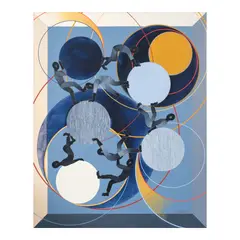 Paulo Vinluan, Sisyphus XVII, acrylic on canvas