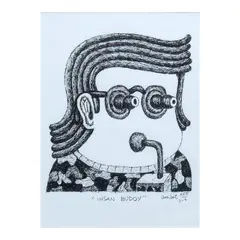 Richard Quebral, Insan Budoy, ink on paper