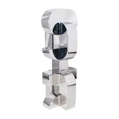Anito # 32 by Arturo Luz, stainless steel sculpture in mirror finish, offered Apr 2024