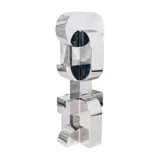 Arturo Luz, Anito # 32, stainless steel sculpture in mirror finish