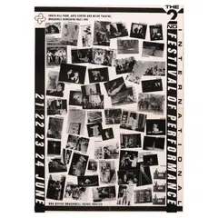David Medalla, The Second International Festival of Performance, offset print