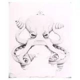 Fernan Odang, Jr., The Predator, graphite on paper