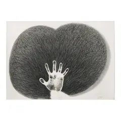 Untitled by Raul Lebajo, pastel and graphite on paper, offered Jan 2024