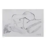 Untitled by Mauro Malang Santos, charcoal on paper, offered Jan 2024