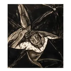 Wet Look by Daniel Coquilla, ink on paper, offered Jan 2024
