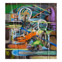 Untitled by Neil Dela Cruz, oil on canvas, offered Jan 2024
