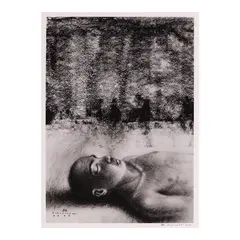 Mindfulness by Elmer Borlongan, digital print on archival paper, offered Jan 2024