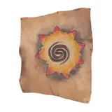 Bembol Dela Cruz, Untitled, acrylic on leather