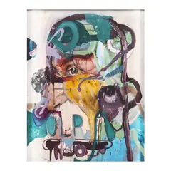 "OLP" by August Lyle Espino, acrylic on canvas, offered Jan 2024