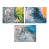 Nathalie Medrano, a.) Untitled b.) Untitled c.) Untitled, acrylic on canvas