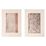 Ray Albano, a.) Untitled B b.) Untitled, b.) handsigned and dated 1970 (lower right)<br> monoprint<br> 19 1/2” x 14” (50 cm x 36 cm)
