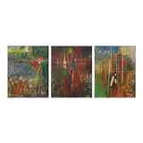 Herminigildo L. Tecson, Abstract, oil on wood