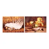 Cyril Turao, a) Invigoration b) Lucretia, oil on canvas