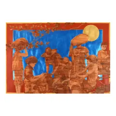 Edsel Moscoso, Untitled, mixed media on paper