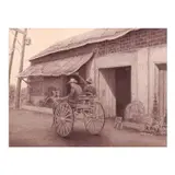 Nestor Dejuan, Morning Ride in Vigan, graphite on paper