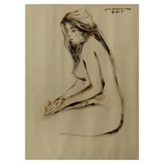Jun A. Martinez, Nude, acrylic on paper