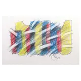 Romulo Olazo, Untitled, pastel on paper