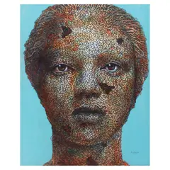 Untitled by Herwin Buccat, acrylic on canvas, offered Jul 2023