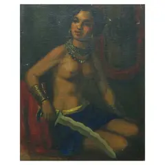 Untitled by Fermin Sanchez, oil on canvas, offered Jul 2023