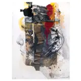 Martin Honasan, Intellection, mixed media on canvas
