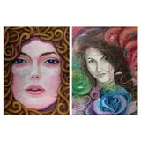 a. Untitled b. Untitled by a. Cyril D. Turao <br>b. Jeffrey Q. Guanlao, a. acrylic on canvas<br> b. oil on canvas, offered Jul 2023