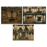 Jimmy Bates, a. Old Adobe House b. Old House Series c. Bahay Na Bato, relief