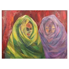 Untitled by Virginia Ty-Navarro, oil on canvas, offered Jul 2023