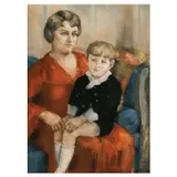 Macario Vitalis, Untitled (Mother and Child), pastel on paper