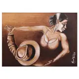 Miguel Torres, Acrilico Sobre Arpillera, acrylic on textile