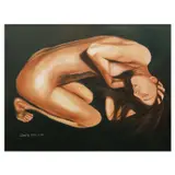 Claire Lyn Uy, Nude, oil on canvas