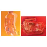 Unidentified artist, a. Nude b. Nude, a. pastel on paper<br /> b. pastel on paper