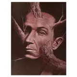 Roy Rosatase, Woody Guthrie, oil on canvas