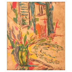 Still Life by Jaime de Guzman, colored marker on paper, offered Jul 2023