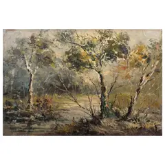 Rural Scene by R. Blancaflor, oil on canvas, offered Jul 2023