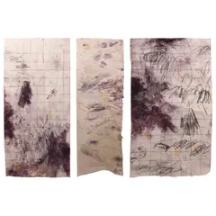 Brisa Amir, Violence and Hurricane, mixed media on paper