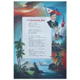 Restie E. Maniego, Ang Pambansang Awit, oil on panel