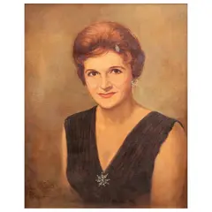 Jose B. David, Portrait of a Lady, oil on canvas