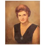 Jose B. David, Portrait of a Lady, oil on canvas