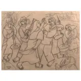 Norma Belleza, Harvest, graphite on paper