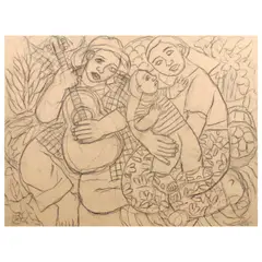 Lambingan by Norma Belleza, graphite on paper, offered Jul 2023