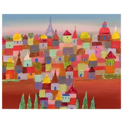 Enchante Paris by Manuel Baldemor, acrylic on canvas, offered Jul 2023