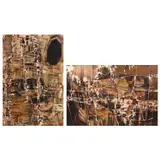 Gretz Balajadia, a. Hiding Place b. Pondering, a) oil on canvas<br /> b) oil on canvas