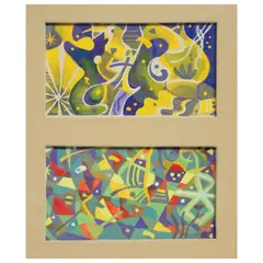 Untitled by Eliseo Ariskua, tempera on paper, offered Jul 2023
