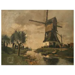 Untitled by F. Van Vreeland, oil on canvas, offered Jul 2023