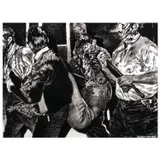 Victor Balanon, Parliament of Rooks, india ink on canvas paper