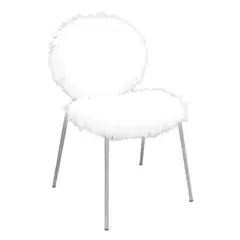 Jim Orencio, Extract IV, Extinct synthetic Fur and Acrylic on wood<br /> chairs 2019