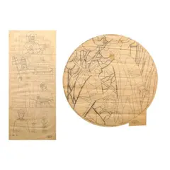 Galo Ocampo, a. St. Pudentianab. Untitled, a) graphite on paperb) graphite on paper