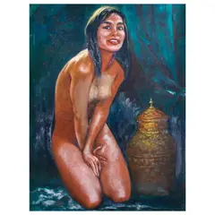 Peck Piñon, Nude, oil on canvas
