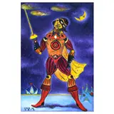 Charlie Co, The swordsman, oil on canvas