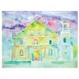 Florencio B. Concepcion, Church of San Joaquin (Ilo-ilo), watercolor on paper